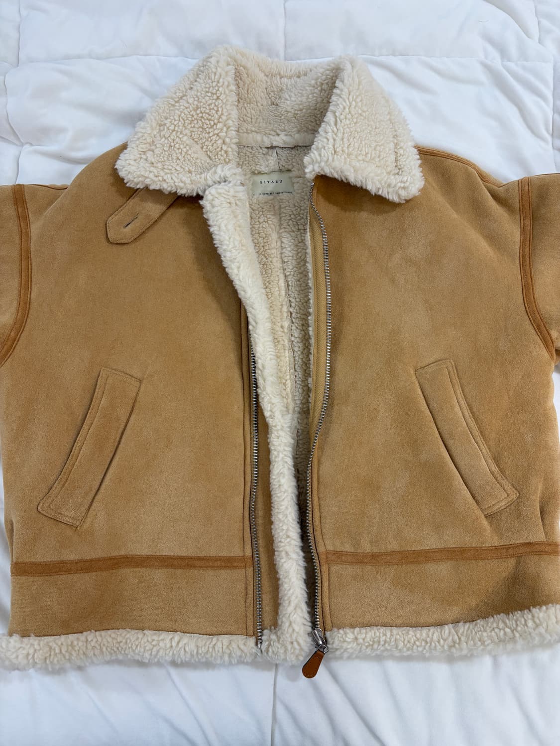 시야쥬 fake suede mustang 스웨이드 무스탕 상품이미지4