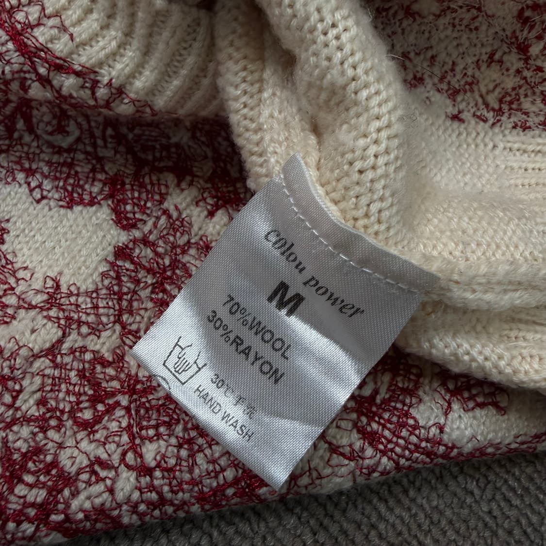 빈티지 우먼스 에니멀 자수 패턴 니트  상품이미지3