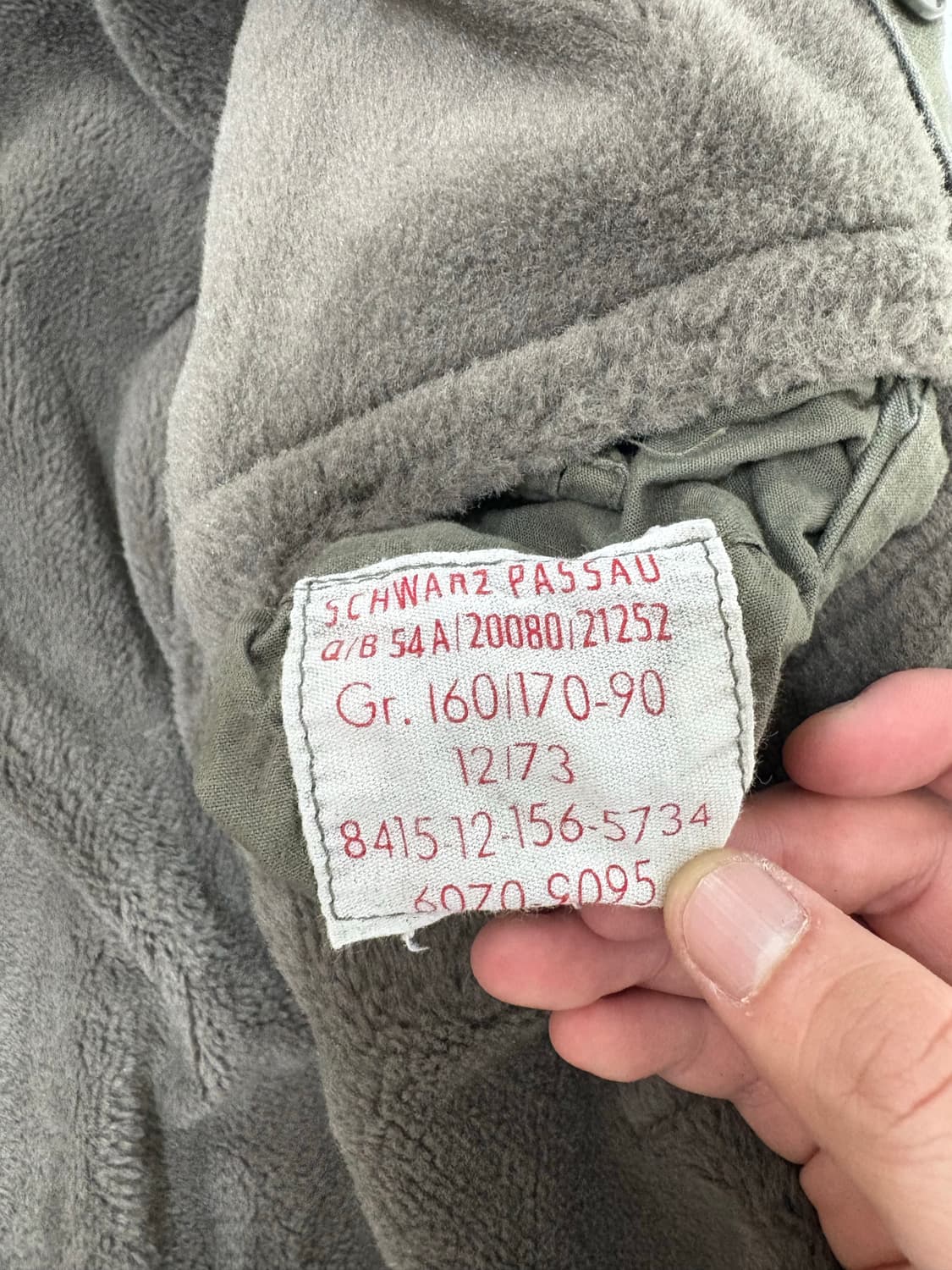 70's German Army Molskin Snorkle Filed P 상품이미지8