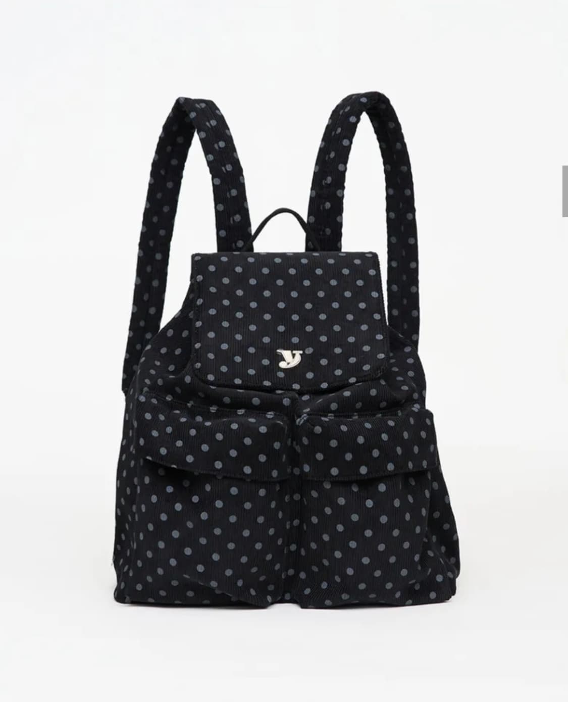 여밈 데이 백팩 도트 코듀로이 상품이미지2