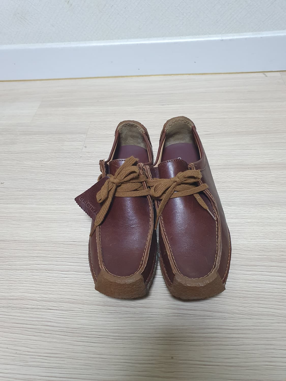 클락스 왈라비 브라운 레더 슈즈 240 상품이미지3