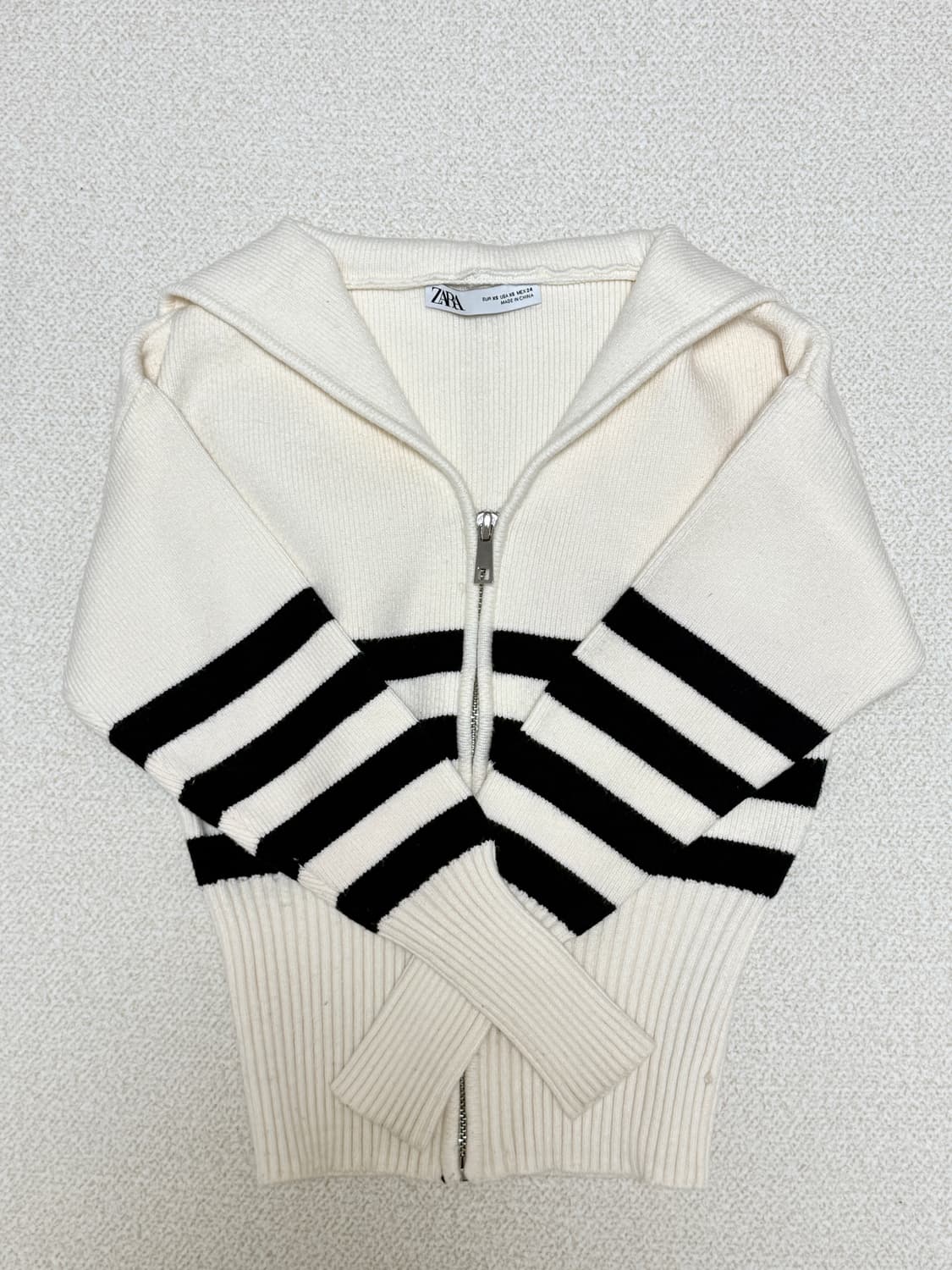 자라 니트집업 상품이미지3