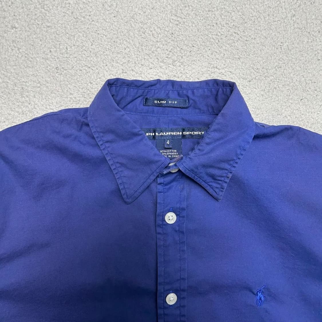 폴로랄플로렌 스포츠 슬림핏 셔츠 퍼플 4 상품이미지4