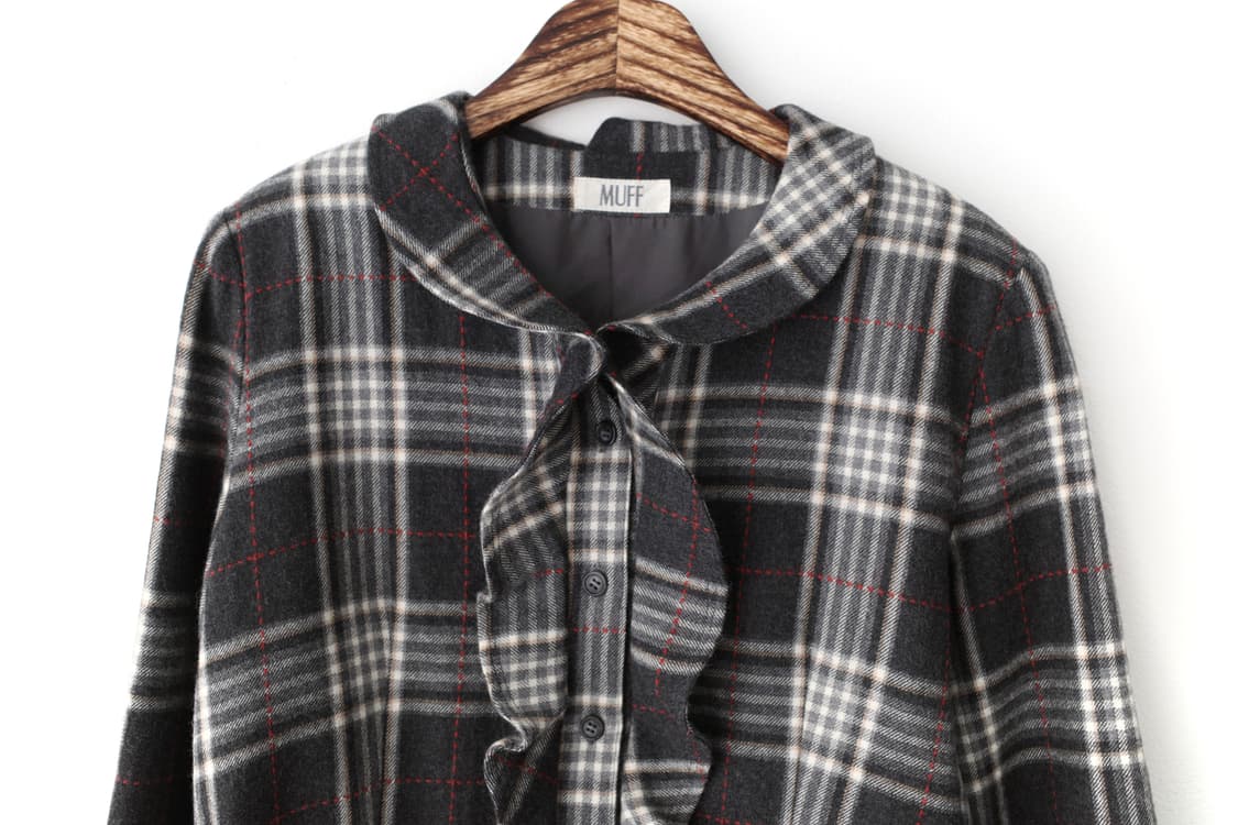 frill check jacket  상품이미지3