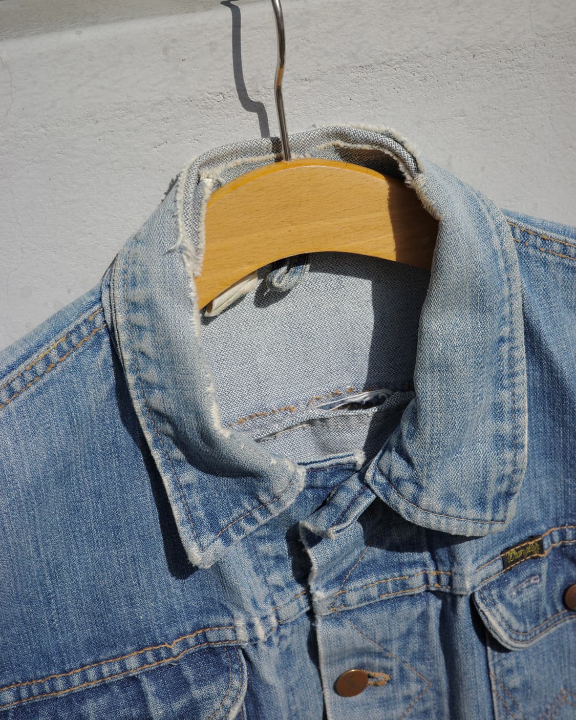70s Wrangler 124mj 디스트레스드 데님 자켓 상품이미지3