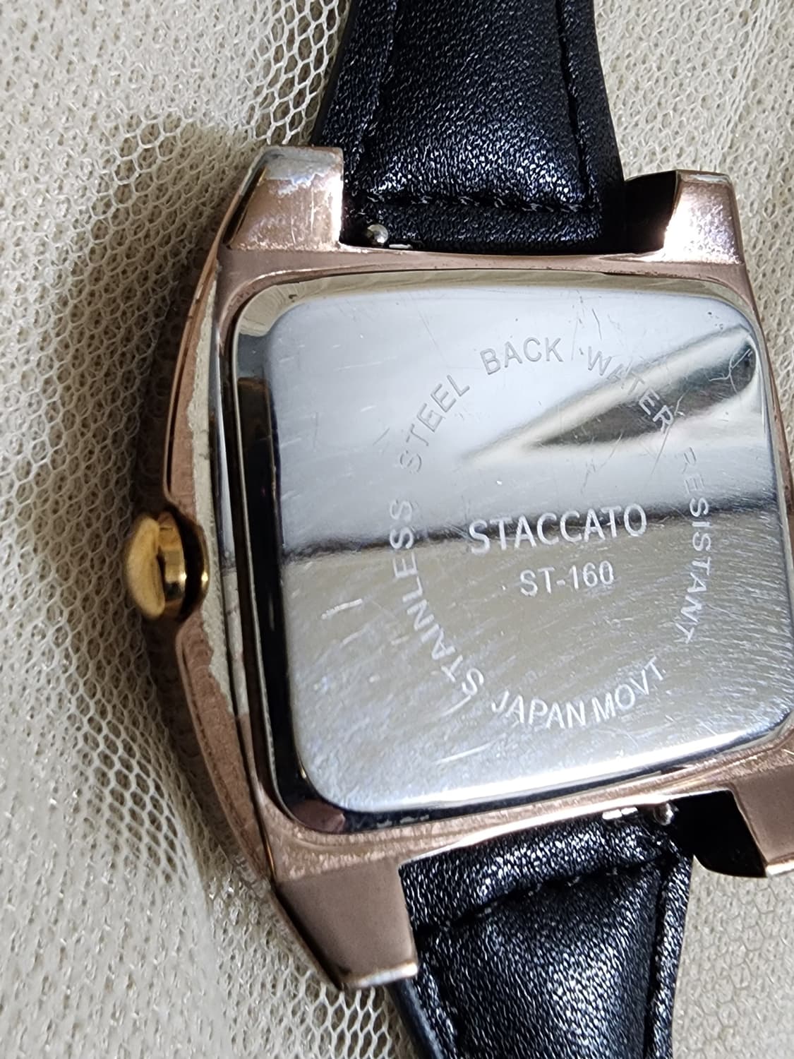 스타카토 레오파드 시계 블랙 가죽 밴드 상품이미지7