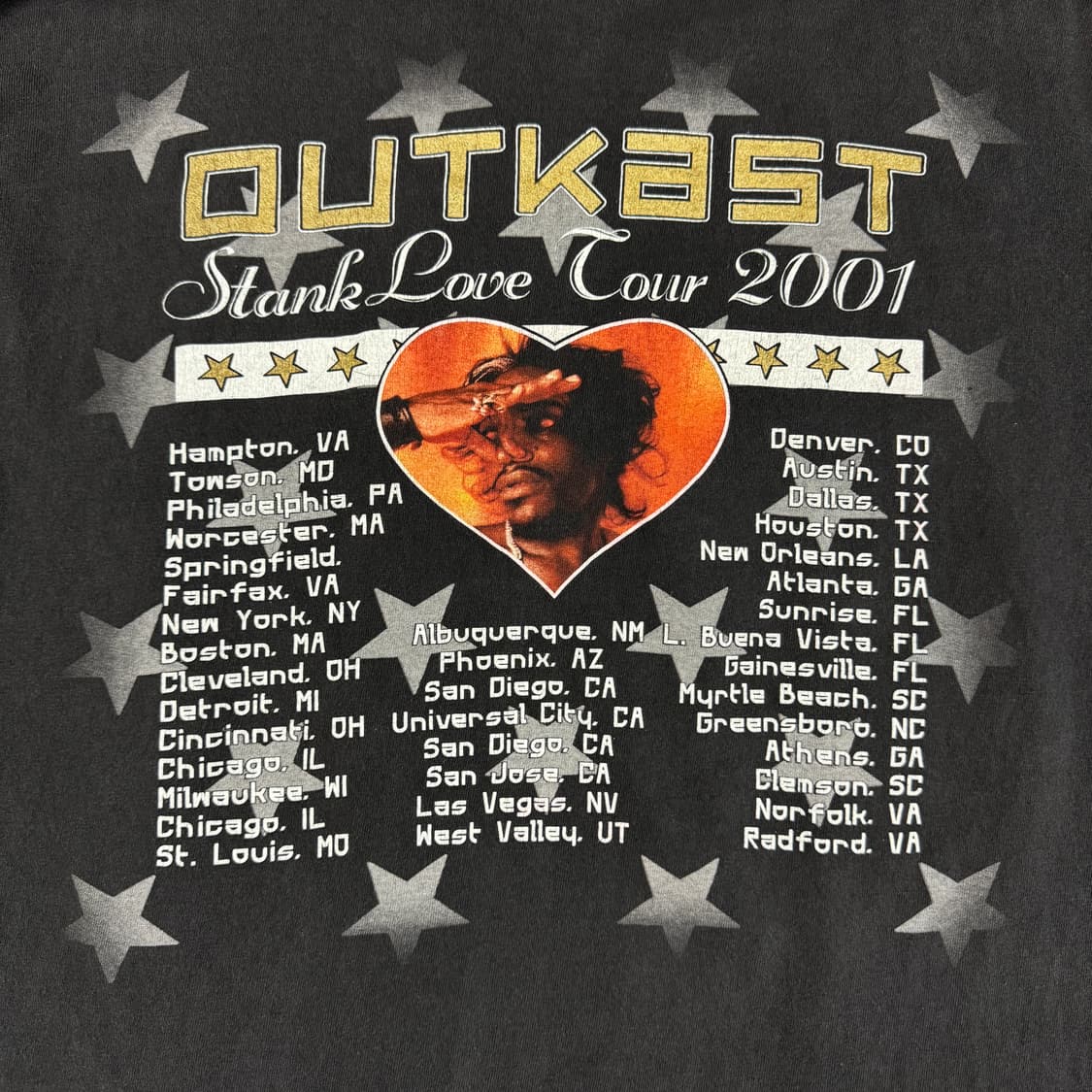 빈티지 2001 Outkast Stank Love 아웃캐스트 랩티셔츠 상품이미지6