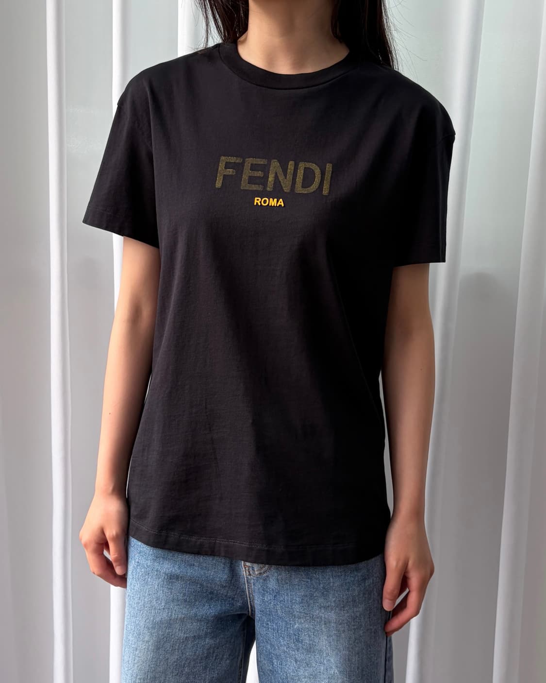 [S]펜디 FENDI 로고 반팔 티셔츠 상품이미지1