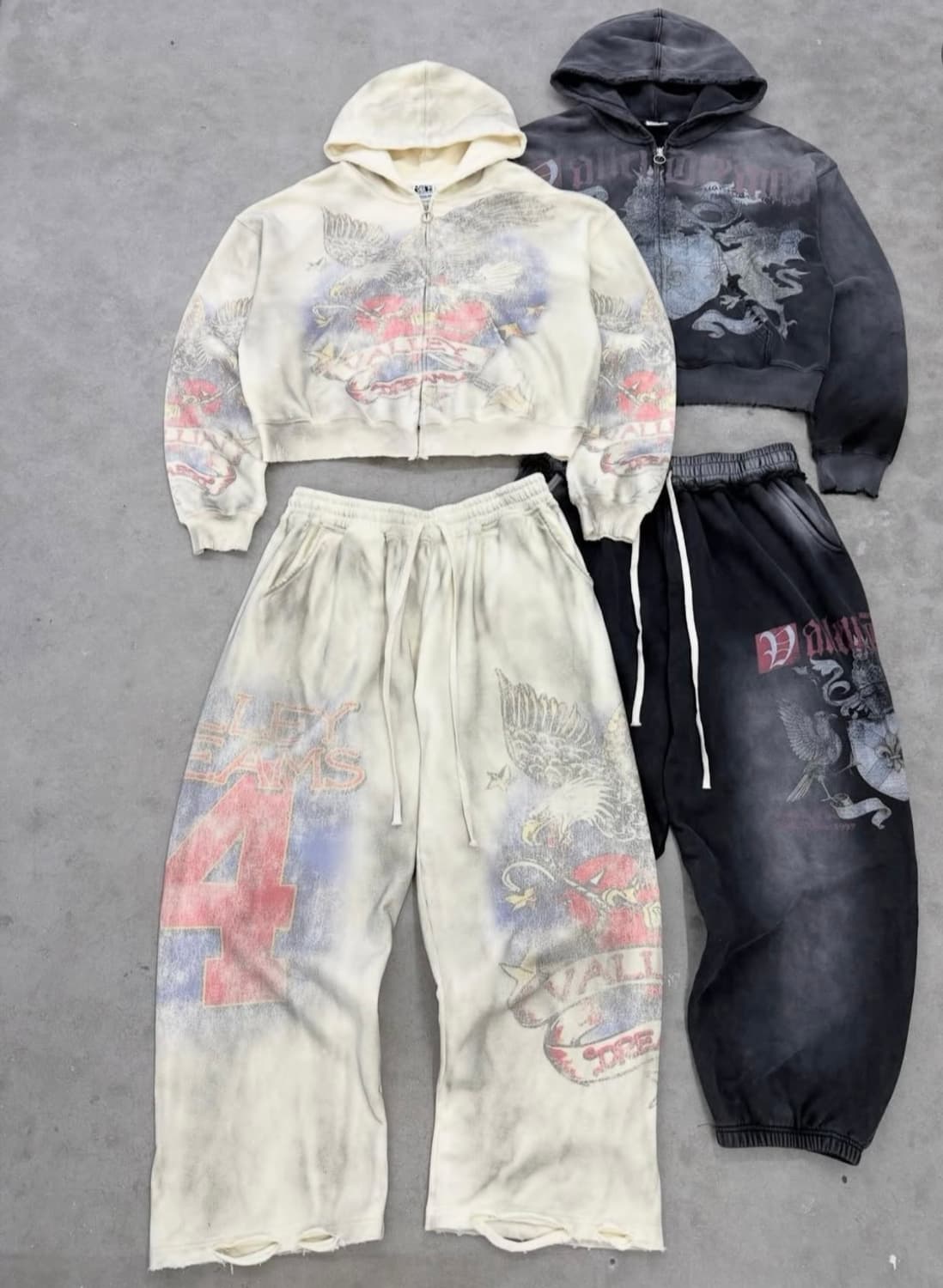 (M) vale forever 노스탤지어 후드 집업 셋업 상품이미지7