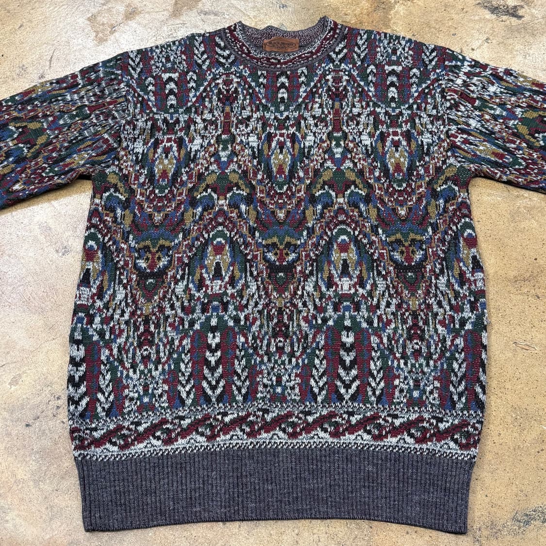 [정품/4] 올드스탁 빈티지 패턴 니트 스웨터 b16 상품이미지3