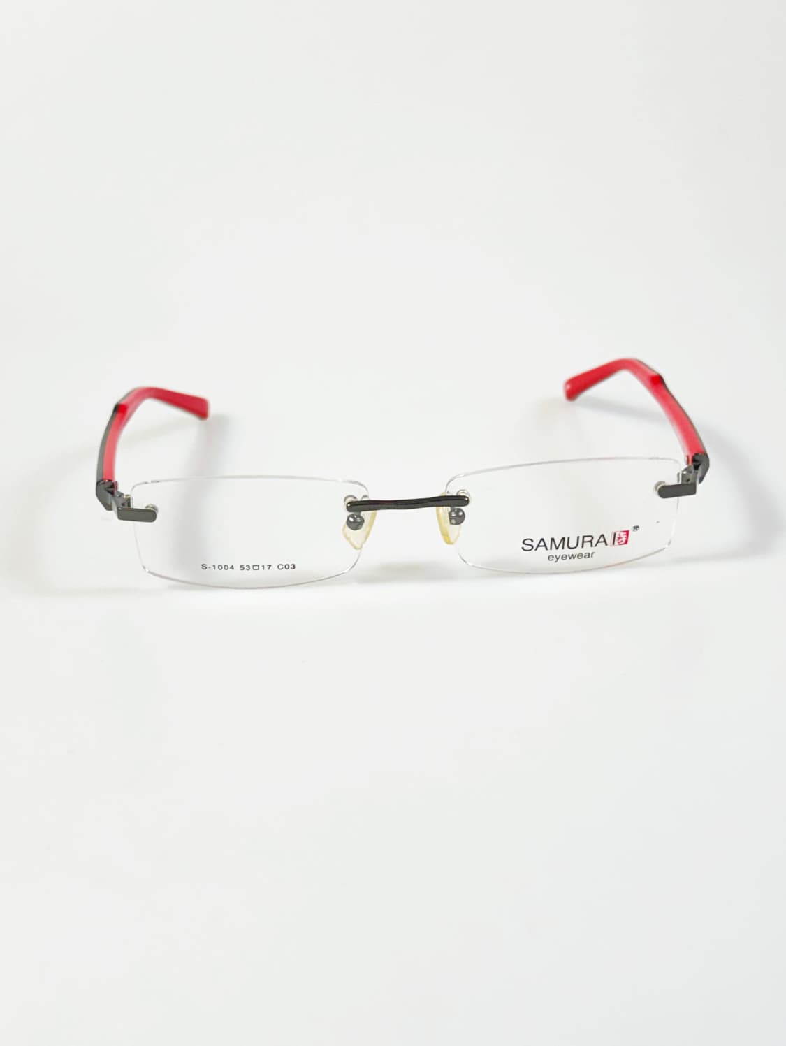 SAMURAI EYEWEAR 무테 스퀘어 티타늄 메탈 빈티지 안경 상품이미지2