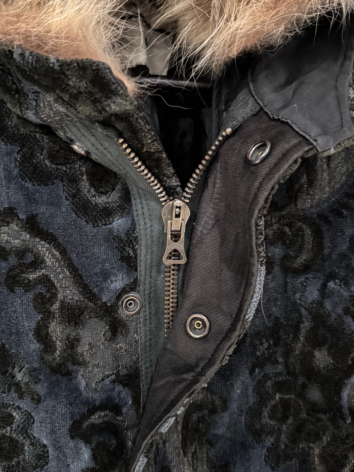 미하라야스히로 페이즐리 퍼후드 피쉬테일 파카  상품이미지7