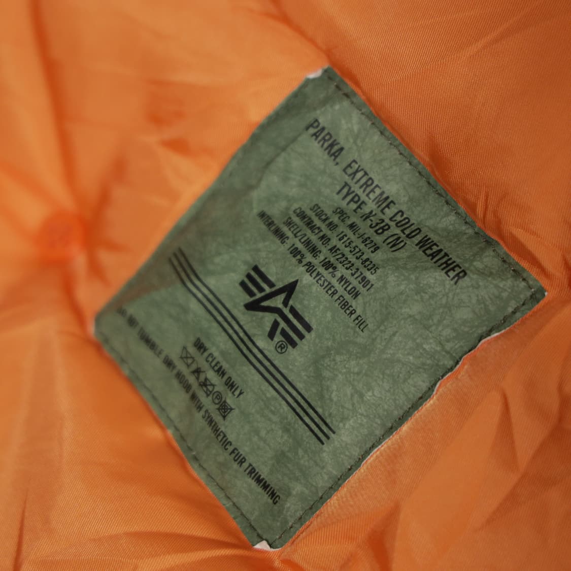 알파인더스트리 N-3B 파카 오렌지 상품이미지8