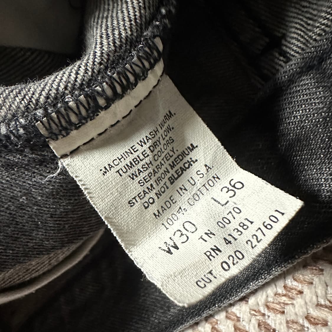 POLO RALPH LAUREN usa made black denim 상품이미지4