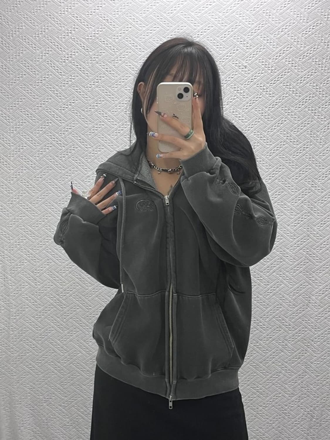 꼼파뇨 키치 슬리브스타 피그먼트 투웨이 후드집업 M C07641 상품이미지1