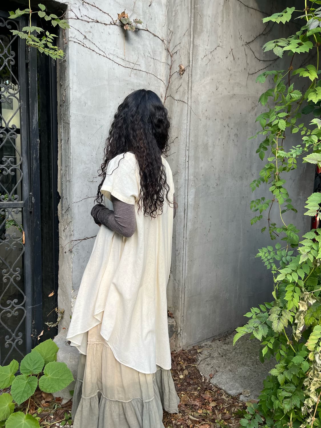 히피 문양 반팔 원피스 상품이미지3