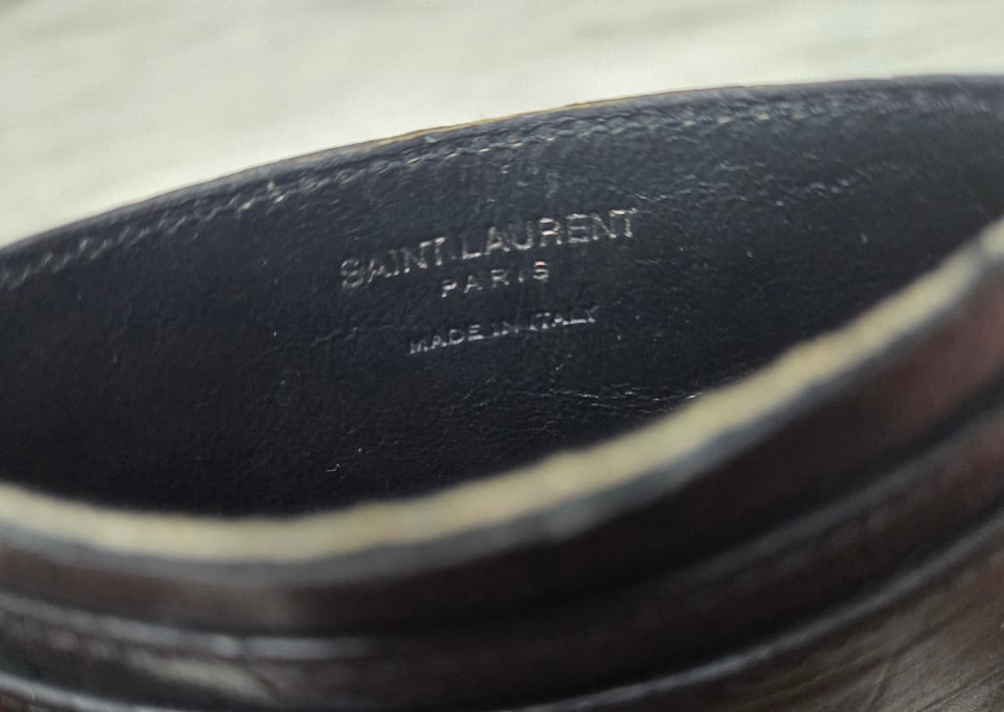 생로랑 모노그램 크로커다일 카드홀더 상품이미지4