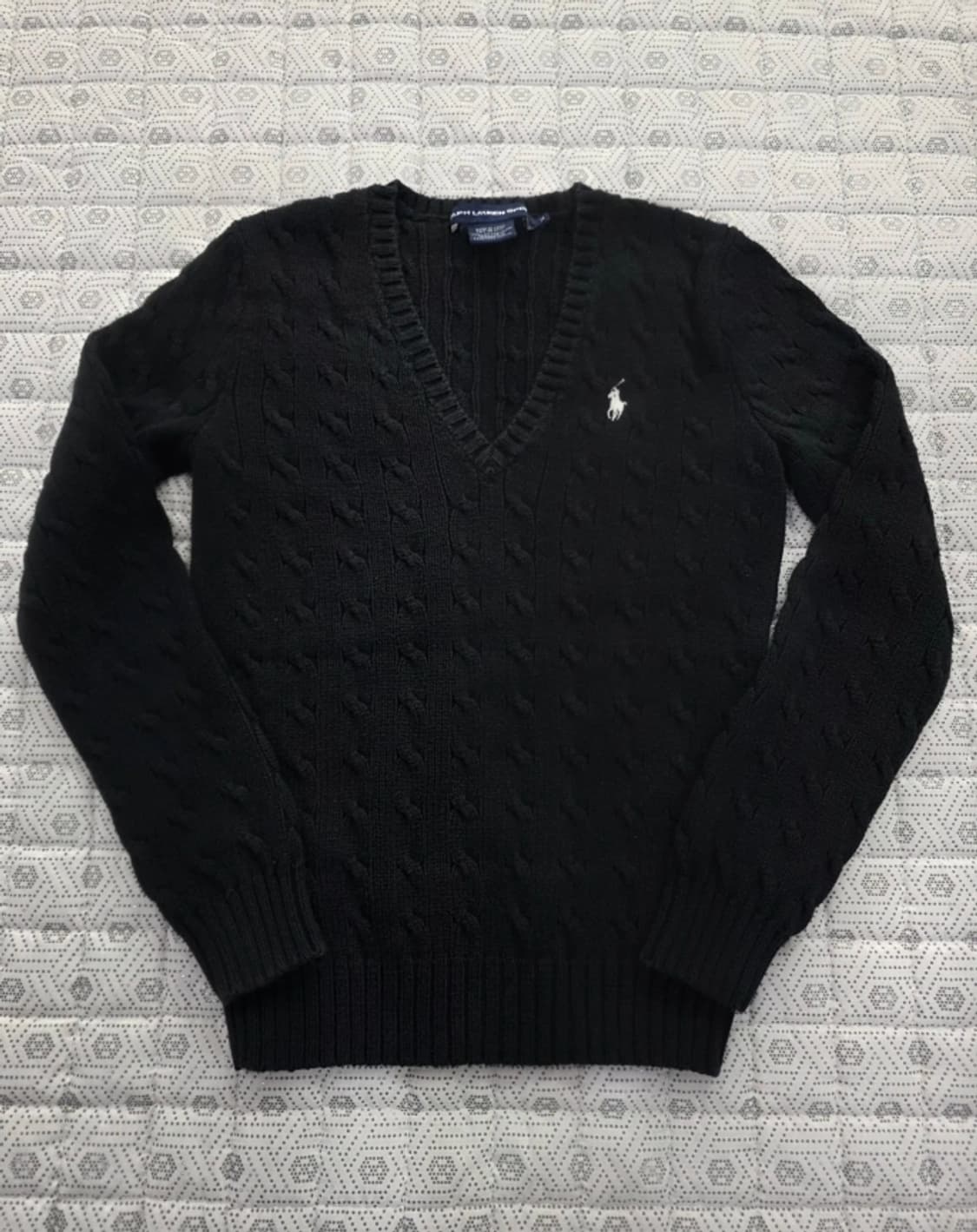 폴로 V넥 꽈배기 니트 ~55 상품이미지1