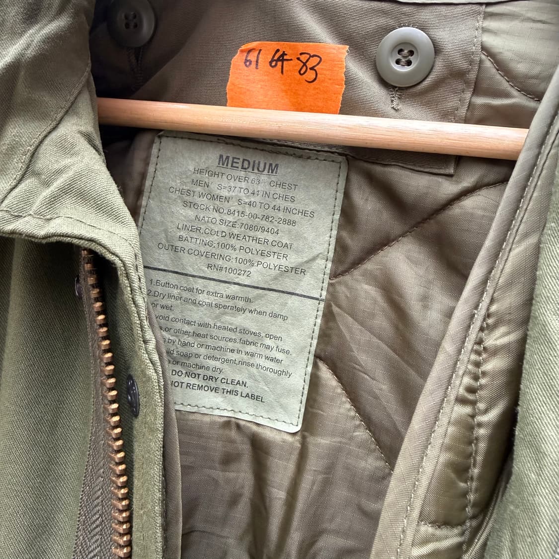 70s M-65 오리지널 파카  상품이미지9