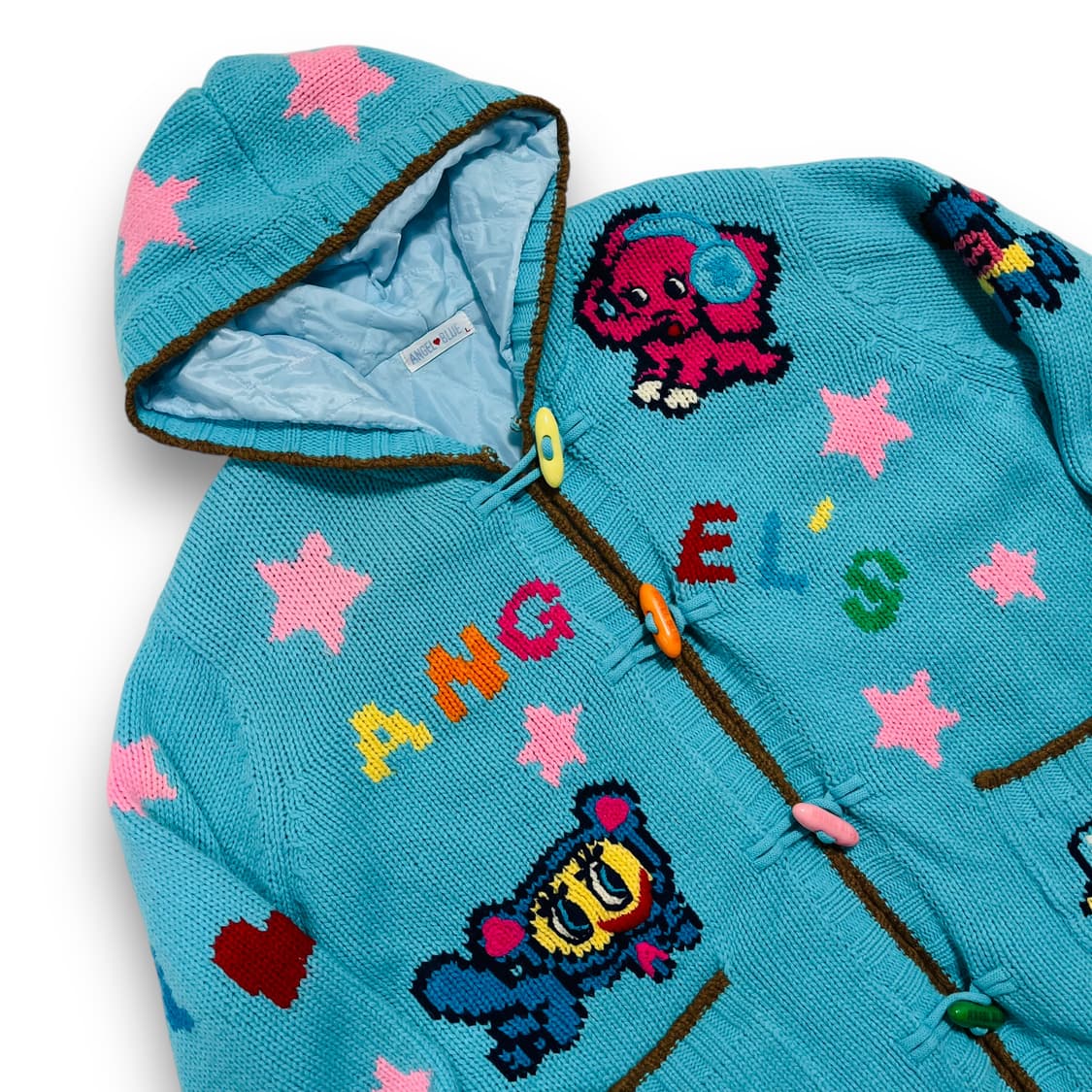 Angel Blue 00s Lovely Star Cartoon Coat 상품이미지2