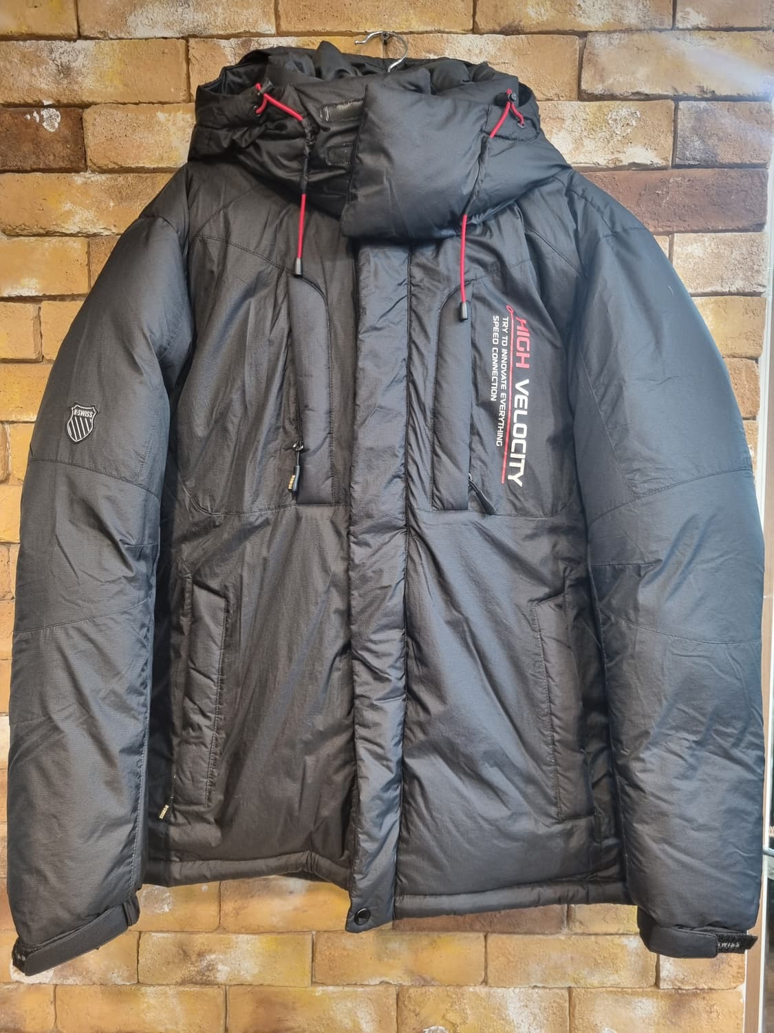 K-SWISS 남성 구스패딩 100사이즈 상품이미지1