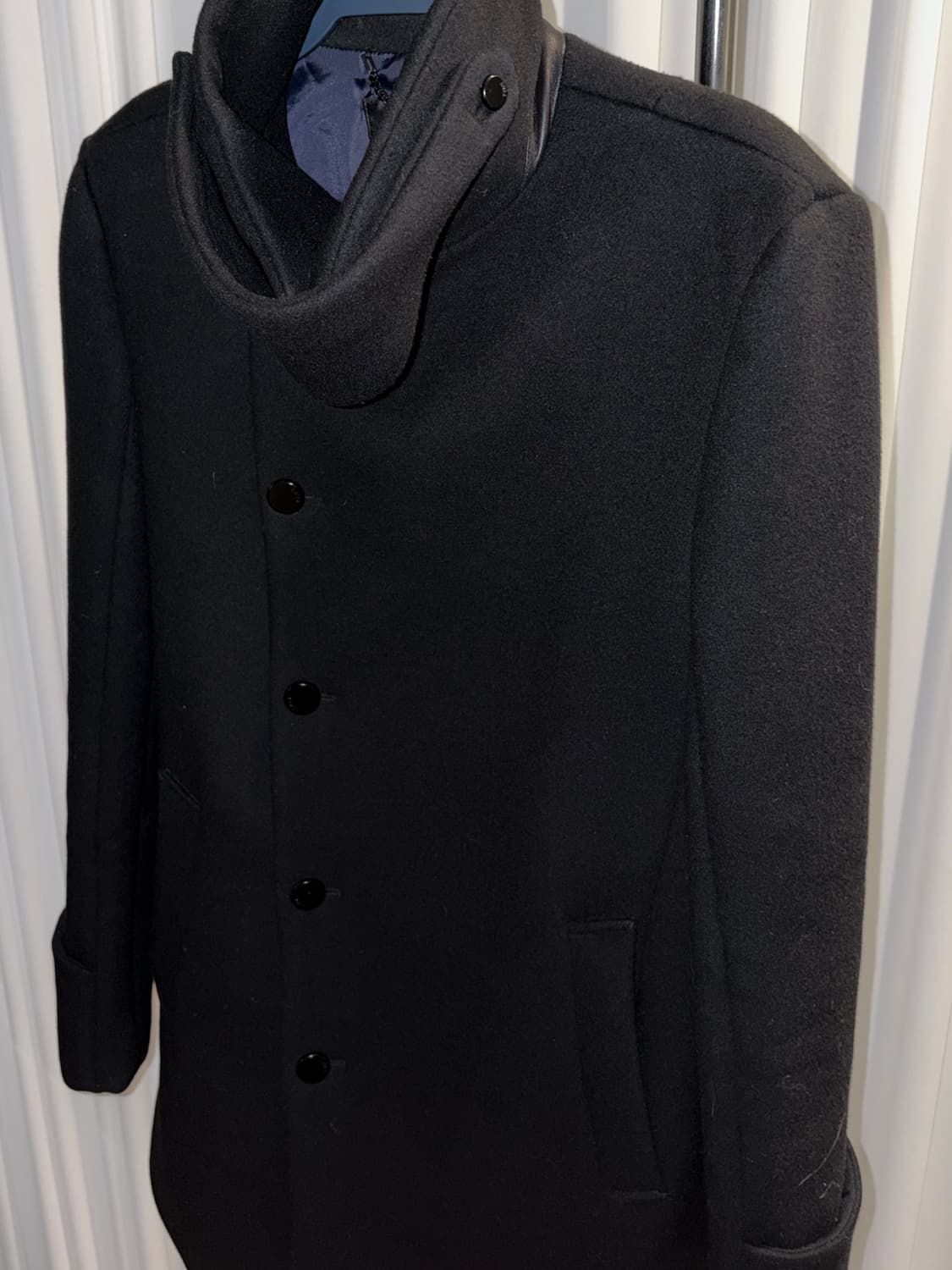 타임옴므 하이넥 스트랩 코트 상품이미지3