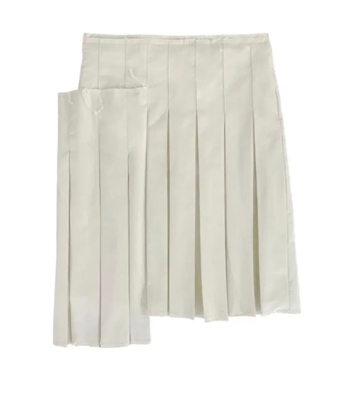 에옹쓰 해비타트 언발란스 플리츠 스커트 (1) 상품이미지1