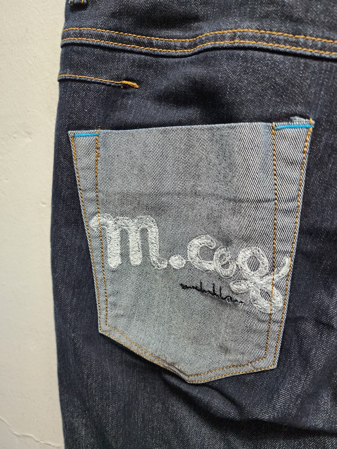 르꼬끄 백포켓 진청 데님.. 상품이미지8