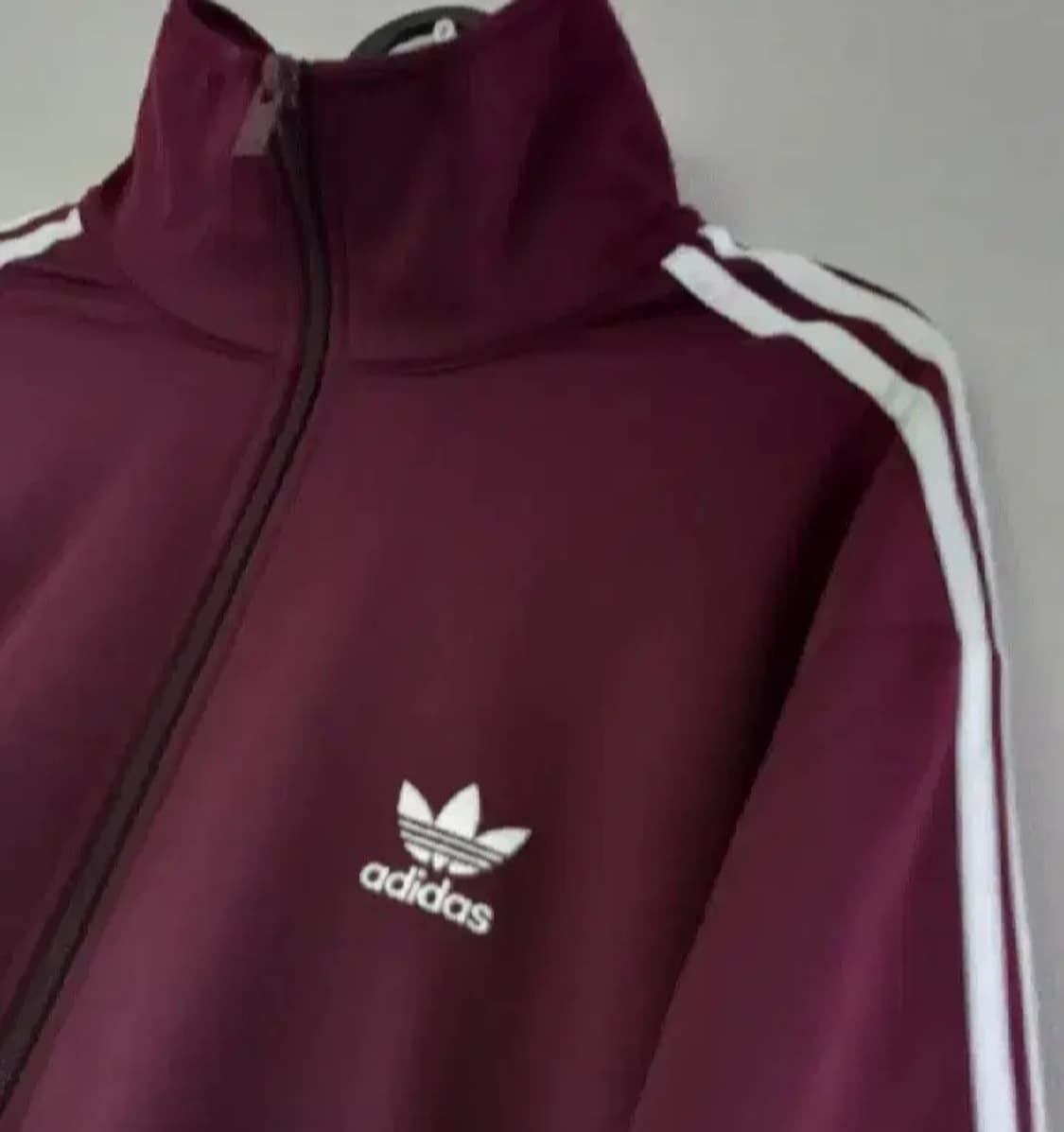 아디다스 대장급 마룬 버건디 트랙탑 저지 져지집업 90/S 상품이미지2