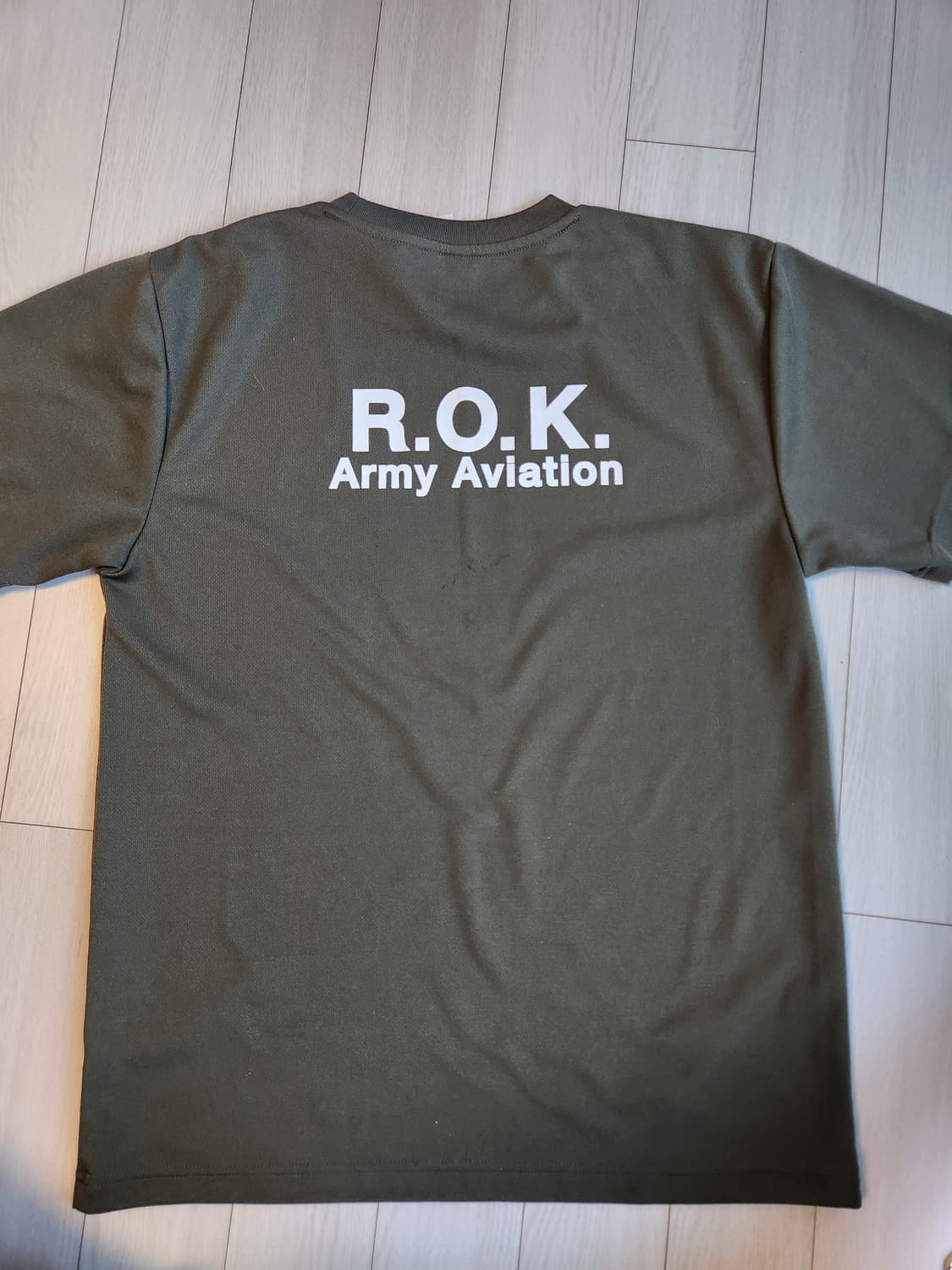 글리머 ROKA 카키색 반팔티 에어쿨링 드라이 기능성 쿨링 사이즈100  상품이미지7