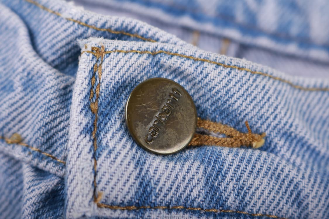 [28인치] 칼하트 리메이크 원턱 와이드 데님팬츠 상품이미지5