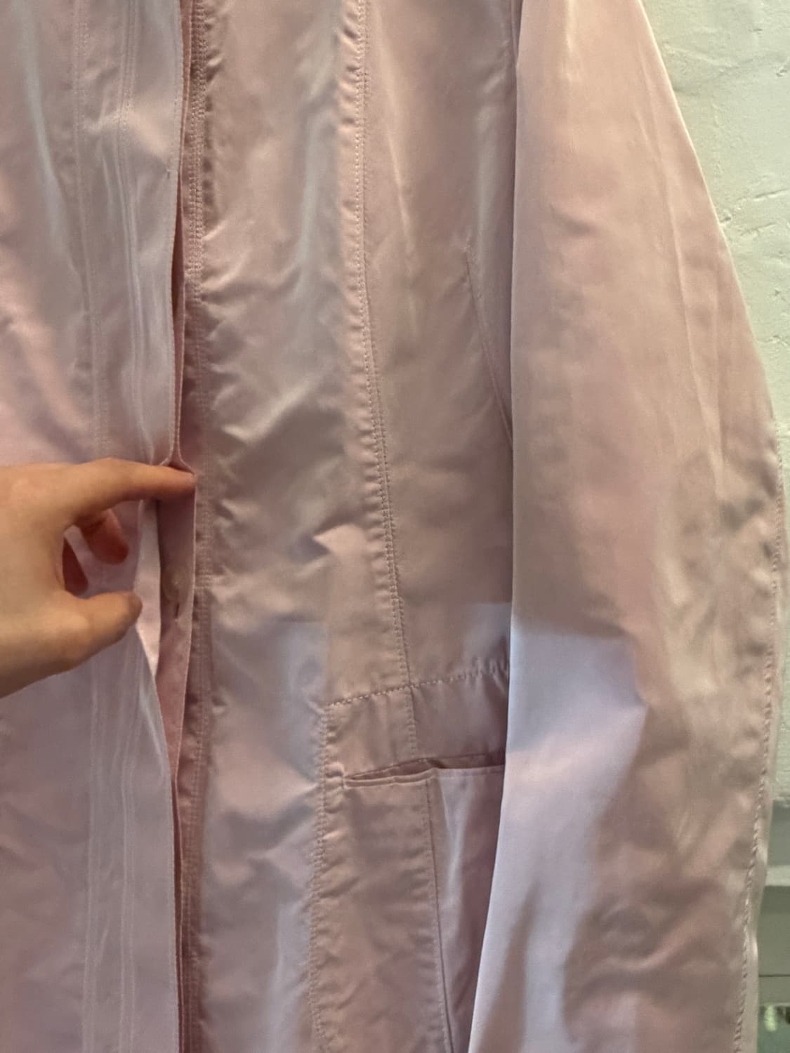 JIL SANDER 질샌더 파스텔 핑크 트렌치 코트 34 상품이미지4