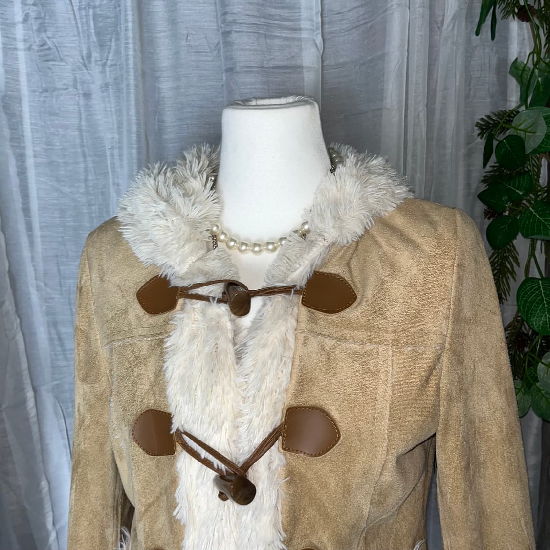 갸루 퍼 스웨이드 떡볶이 코트 상품이미지5