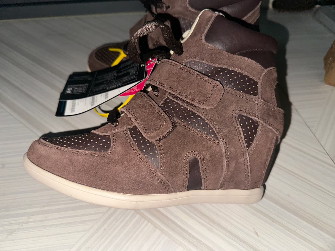 Skechers 웨지힐 브라운 스니커즈 상품이미지3