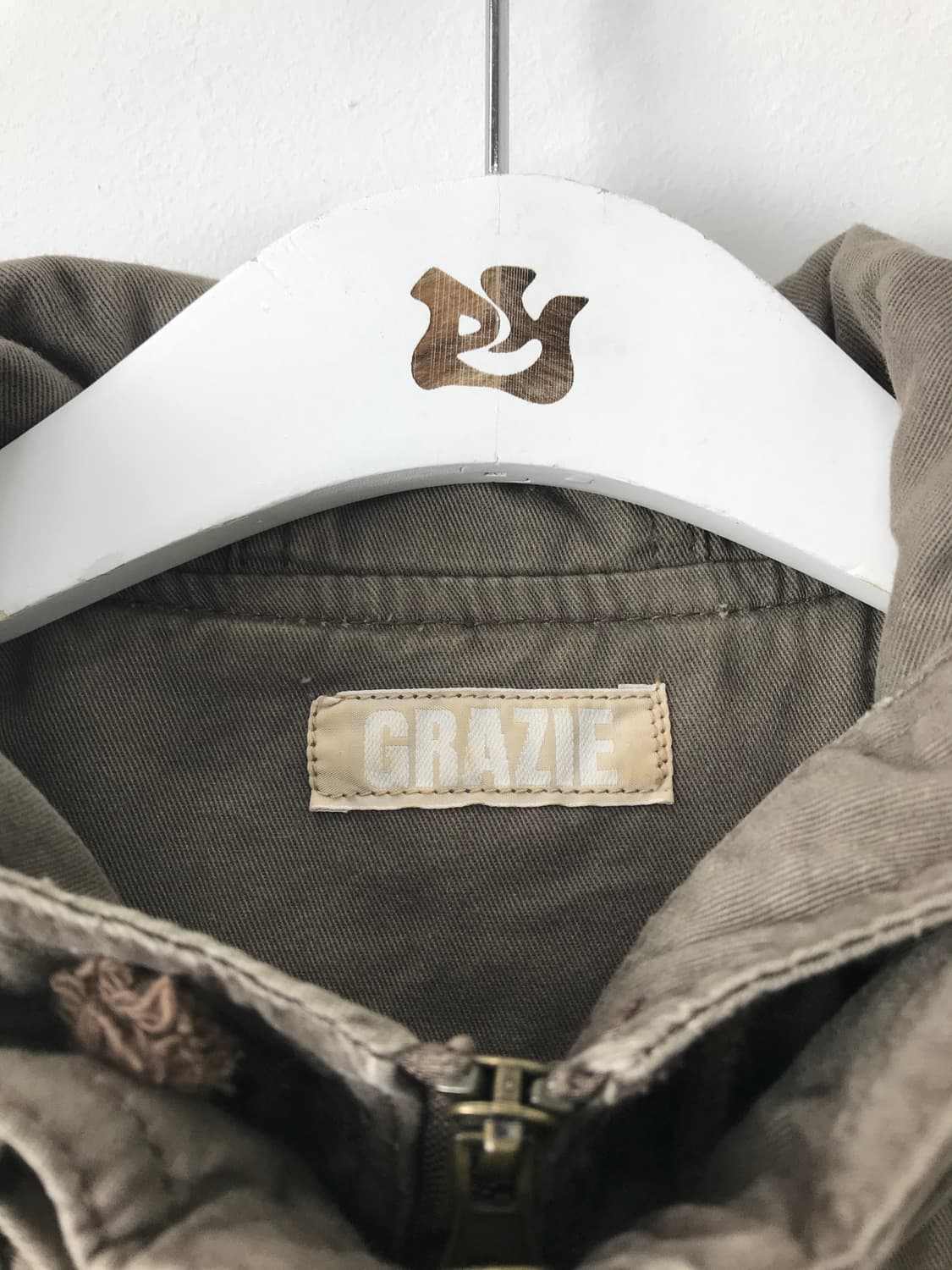 'GRAZIE' Hooded Long Military Jacket 상품이미지7