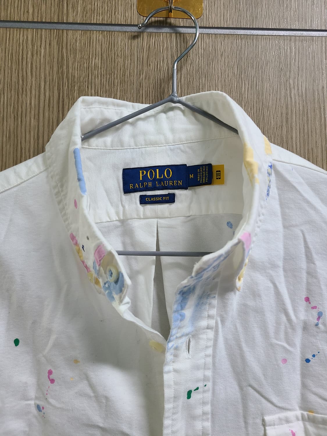 화이트 폴로 랄프로렌 페인팅 셔츠 상품이미지2