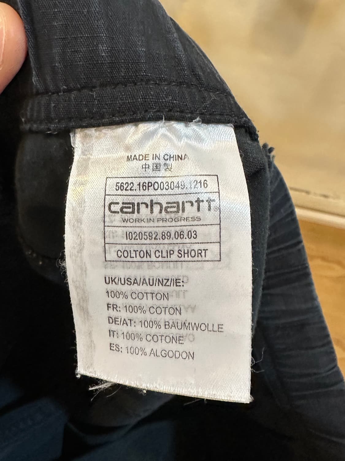 칼하트 숏팬츠 네이비 M 상품이미지6