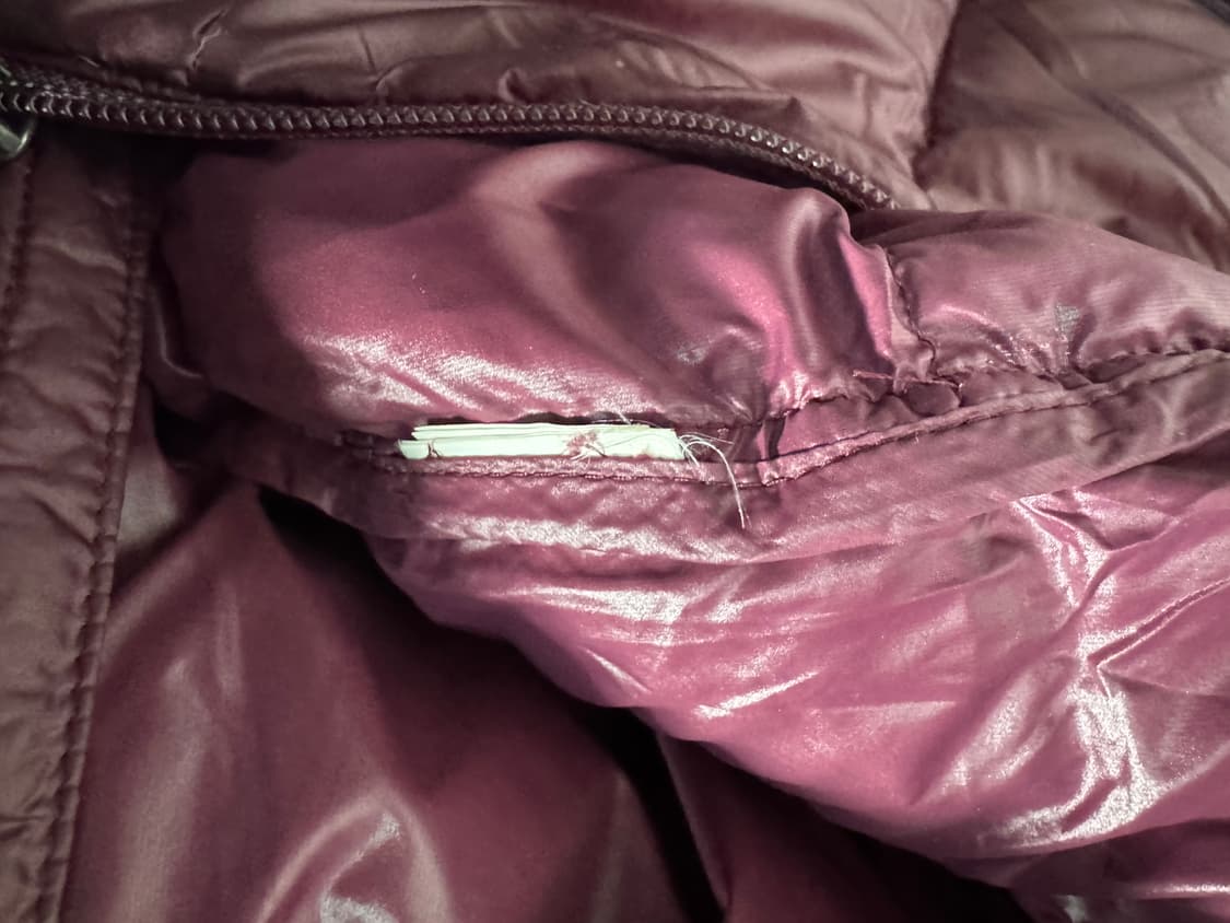 노스페이스 미니멀 다운 패딩 조끼 M 퍼플 상품이미지5