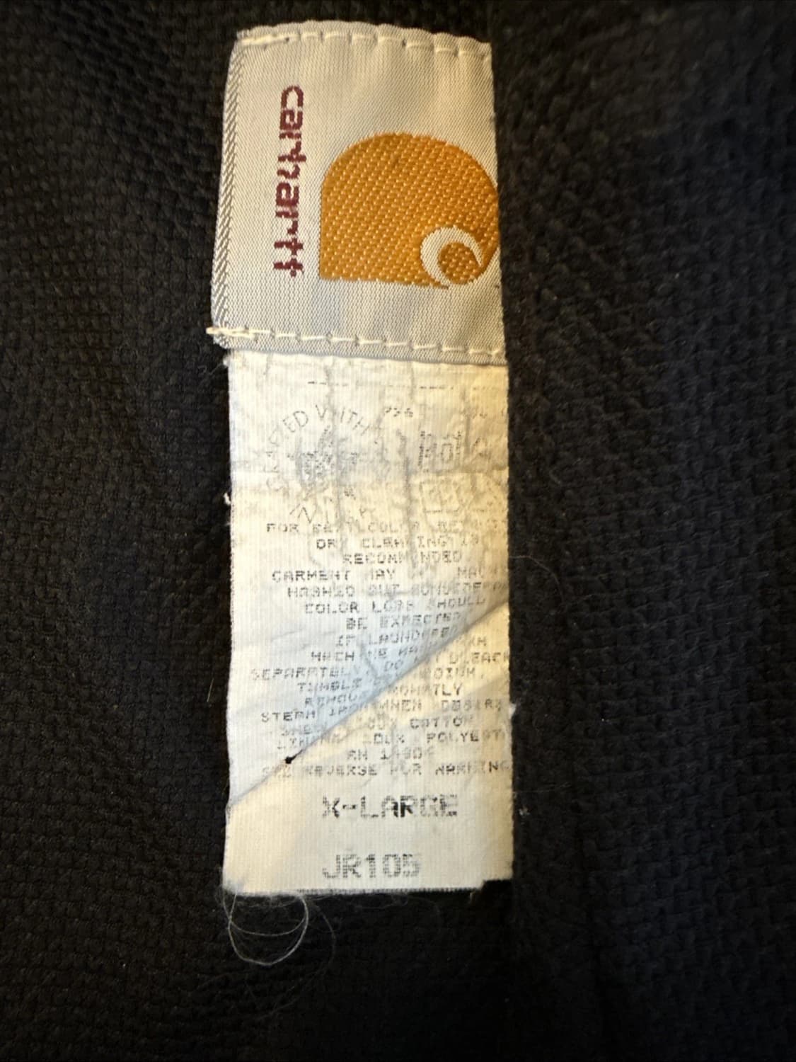 칼하트 JR105 빈티지 액티브 자켓 블랙 상품이미지7