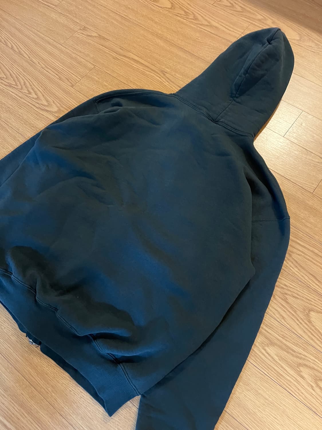 90s 러셀 빈티지 후드집업 딥그린 XL 상품이미지5