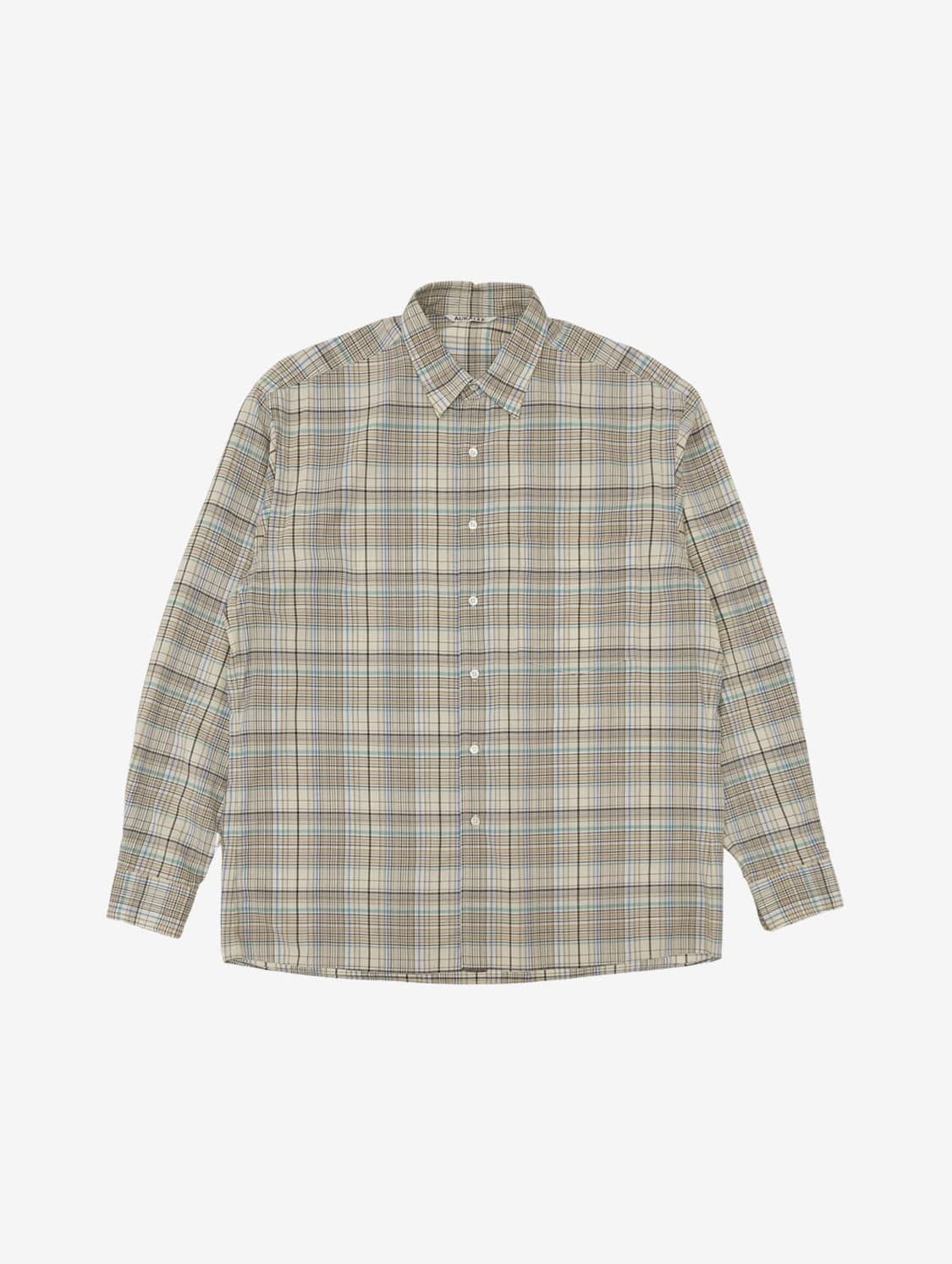 오라리 SUPER LIGHT WOOL CHECK SHIRT 상품이미지1