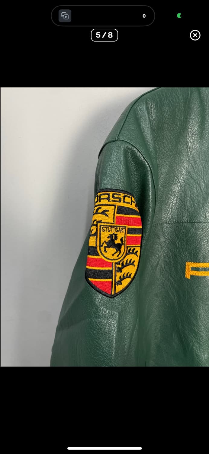 포르쉐 빅패치로고 레더자켓 A3349 상품이미지5