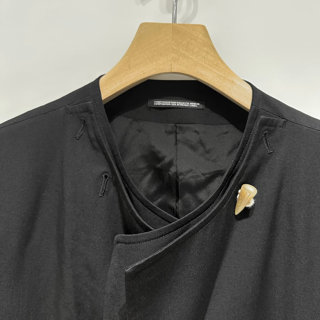 12aw 요지야마모토 뿌르옴므 어태쳐블 토글레이어 블레이져 상품이미지6