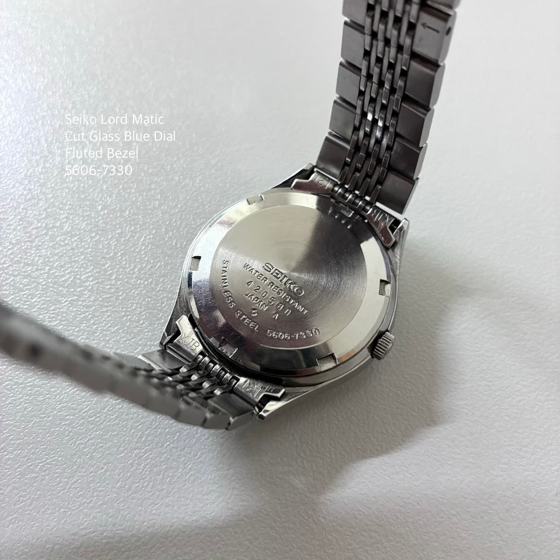 Seiko Lord Matic Cut Glass Blue Dial 상품이미지7