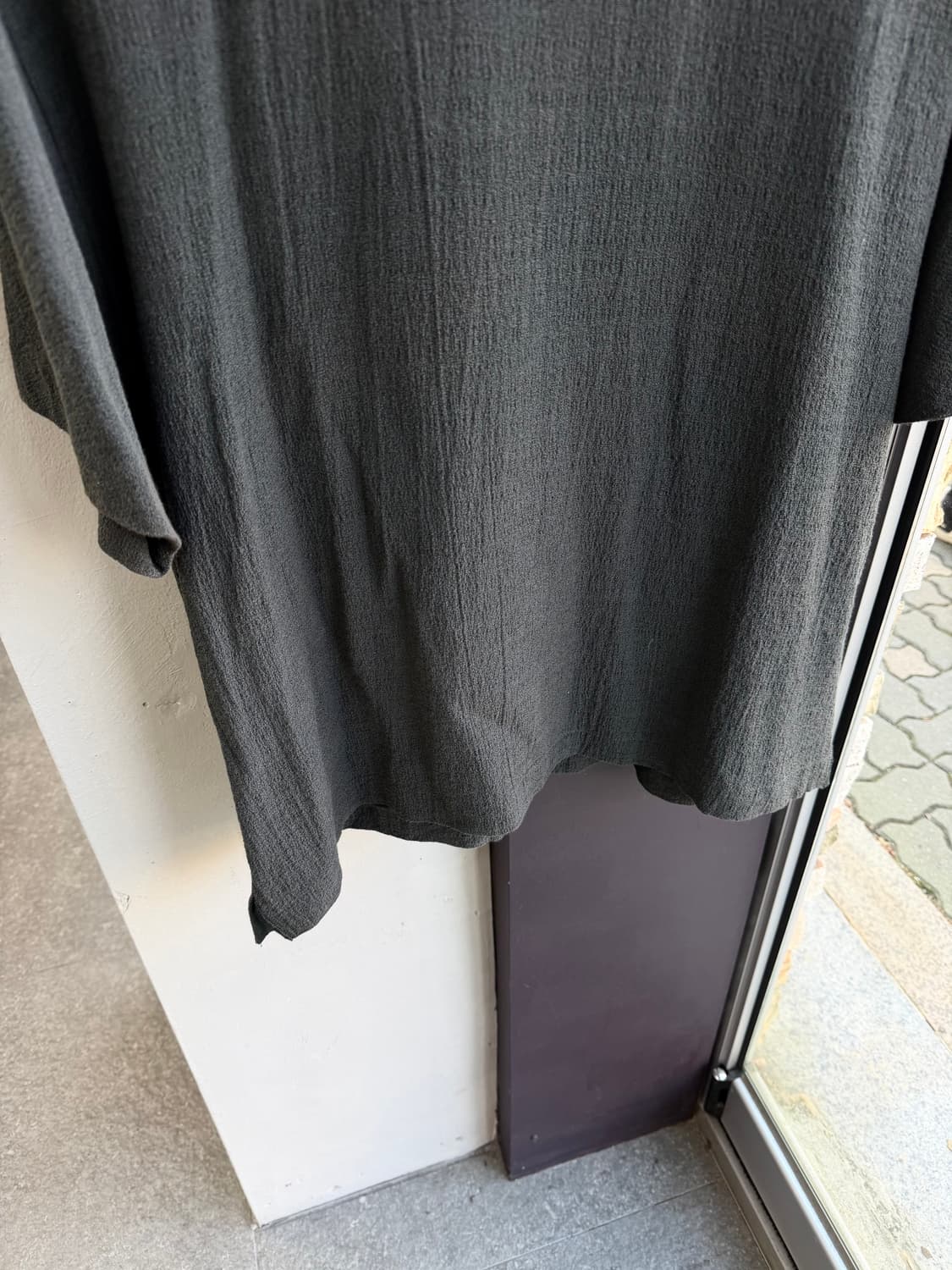 100~105/ 타임옴므 23SS 시어서커 라운드 반팔 상품이미지5