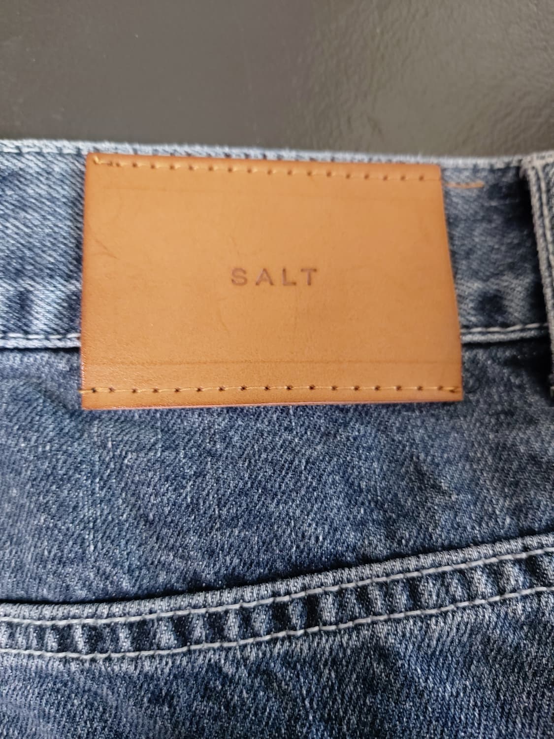 SALT 남성 연청 와이드 데님 팬츠(L) 상품이미지3