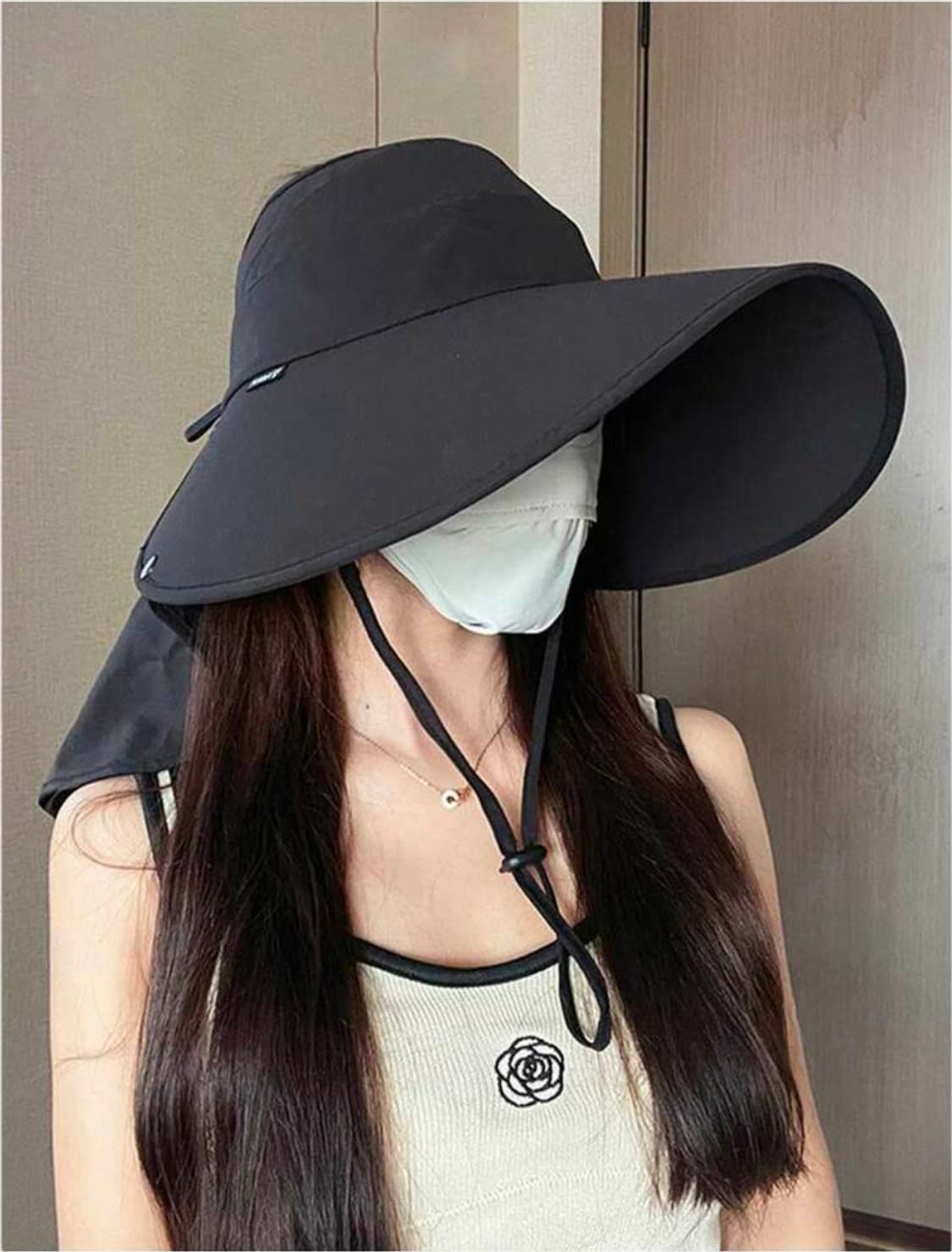 새상품 자외선차단 모자 챙넓은 햇빛가리개 뒷목차단 썬캡 여성 상품이미지3