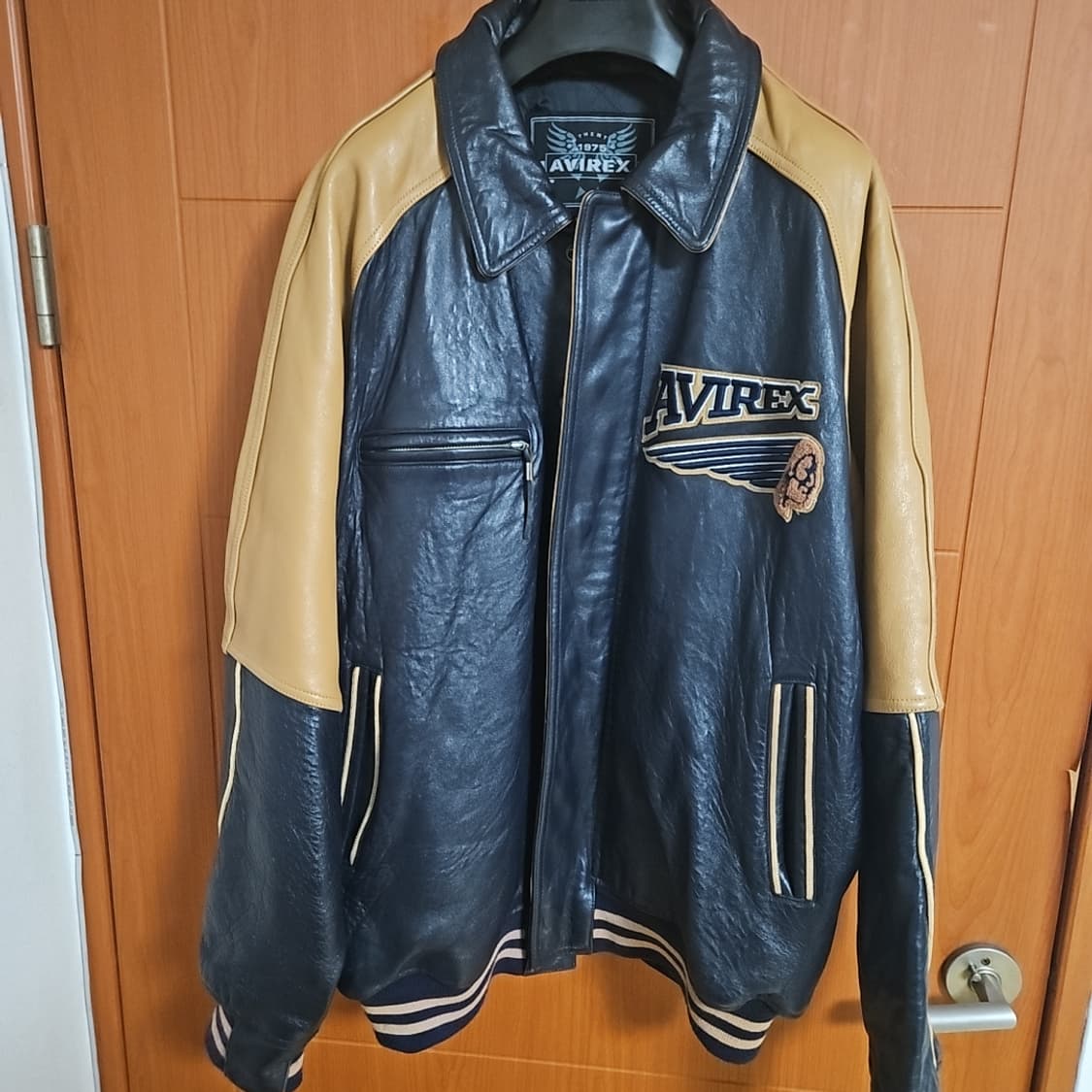 avirex 75ers 레더 자켓 상품이미지2