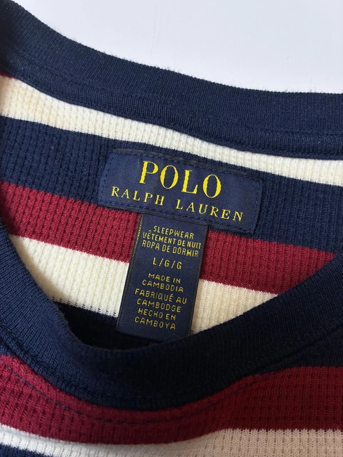 폴로 랄프로렌 단가라 타올 롱슬리브 PN8165 상품이미지7