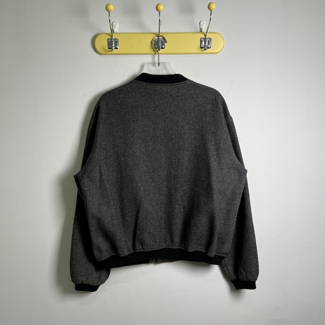 MACRICHARD 그레이 울 바시티 자켓 L 상품이미지2